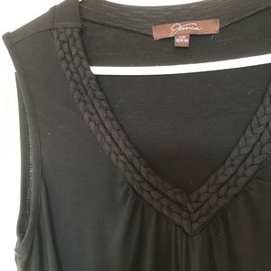 NWOT JESSICA (SEARS) black tank top size large